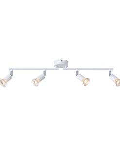 ΣΠΟΤ ΚΙΝΗΤΟ 4ΦΩΤΟ ΜΕΤΑΛΛΙΚΟ 4XGU10 600X80X130mm ΛΕΥΚΟ ARTE ILLUMINA VORRAS EUROLAMP – 145-25242