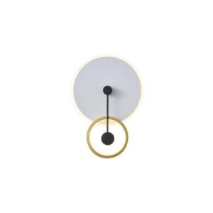 ΦΩΤΙΣΤΙΚΟ TOIXOY ΜΕΤΑΛΛIKO LED 15W 1000Lm 3000K 280x400x70mm ΧΡΥΣΟ ARTE ILLUMINA O CLOCK EUROLAMP – 144-58026