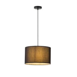 ΦΩΤΙΣΤΙΚΟ ΚΡΕΜΑΣΤΟ ΥΦΑΣΜΑ 1XΕ27 Φ380ΧH240mm ΜΑΥΡΟ ARTE ILLUMINA SOHO EUROLAMP – 144-33069