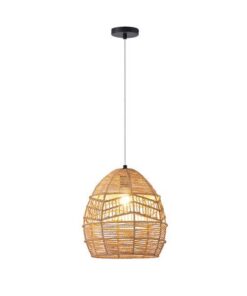 ΦΩΤΙΣΤΙΚΟ ΚΡΕΜΑΣΤΟ BAMBOO 1XE27 300X300X300mm ΚΑΦΕ ARTE ILLUMINA AITHRA EUROLAMP – 144-33088