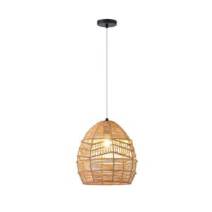 ΦΩΤΙΣΤΙΚΟ ΚΡΕΜΑΣΤΟ BAMBOO 1XE27  300X300X300mm ΚΑΦΕ ARTE ILLUMINA AITHRA EUROLAMP – 144-33088