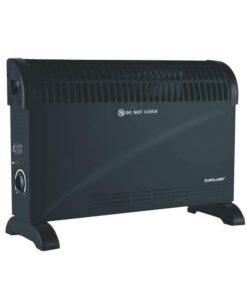 ΘΕΡΜΑΝΤΙΚΟ ΣΩΜΑ CONVECTOR ΜΑΥΡΟ ΜΕ TURBO 2000W