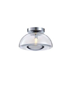 ΠΛΑΦΟΝΙΕΡΑ ΓΥΑΛΙΝΗ G9 230X230X150mm ΑΣΗΜΙ ARTE ILLUMINA CLEAR EUROLAMP – 144-28523