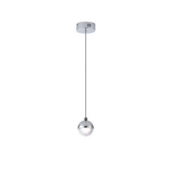 ΦΩΤΙΣΤΙΚΟ ΚΡΕΜΑΣΤΟ ΑΛΟΥΜΙΝΙΟ LED 6W 500Lm 3000K Φ10 ΑΣΗΜΙ ARTE ILLUMINA MELANIE EUROLAMP – 144-15078