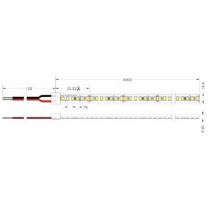 Ταινία LED Emphasis 19,2W 24V CRI90 IP67 210 LED/m 2700K 5m (10.4mm) CUBALUX – 2-CL770149