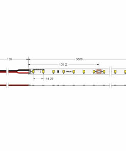 Ταινία LED TΩRA 12W 24V CRI80 IP65 70 led/m 4000K 5m CUBALUX – 2-CL502156