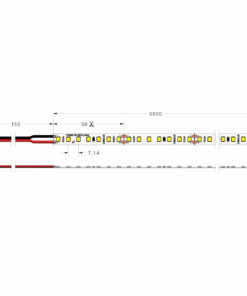 Ταινία LED TΩRA 14,4W 24V CRI80 IP65 140 led/m 6000K 5m CUBALUX – 2-CL502165