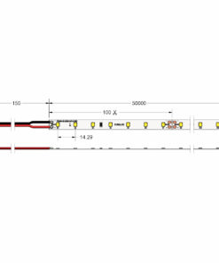 Ταινία LED TΩRA 12W 24V CRI80 IP65 70 led/m 6000K 50m CUBALUX – 2-CL502189