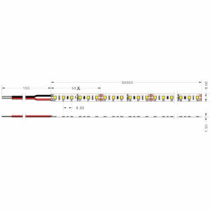 Ταινία LED TΩRA 9,6W 24V CRI80 IP65 120 led/m 4000K 50m CUBALUX – 2-CL502192