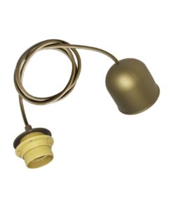 ΑΝΑΡΤΗΣΗ ΜΕ ΚΑΛΩΔΙΟ 0,80Μ KAI ΡΟΔΕΛΑ ΧΡΥΣΗ Ε27 ΜΑΧ60W CUBALUX – 2-CL010287