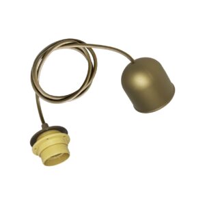 ΑΝΑΡΤΗΣΗ ΜΕ ΚΑΛΩΔΙΟ 0,80Μ KAI ΡΟΔΕΛΑ ΧΡΥΣΗ Ε27 ΜΑΧ60W CUBALUX – 2-CL010287