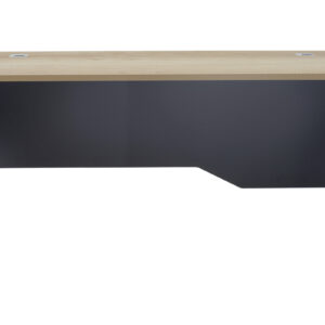 Γραφείο εργασίας επαγγελματικό Lotus pakoworld φυσικό-ανθρακί 180x80x75εκ – 069-000015