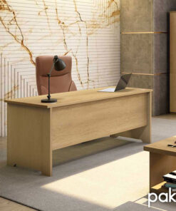 Γραφείο εργασίας επαγγελματικό Amazon pakoworld χρώμα sonoma 180x75x75εκ – 069-000035