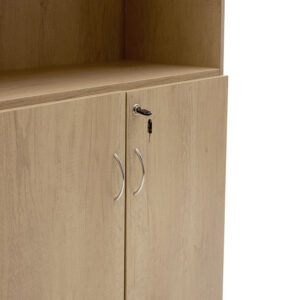 Βιβλιοθήκη γραφείου επαγγελματική Amazon pakoworld χρώμα sonoma 80x40x200εκ – 069-000041