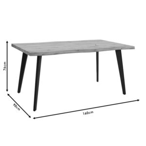Τραπέζι Velto pakoworld MDF sonoma 160x90x76εκ – 096-000030