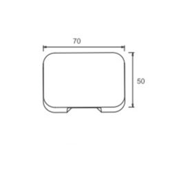 ΦΩΤΙΣΤΙΚΟ ΑΠΛΙΚΑ LED SLIM 70X50X12mm 1W 3000k 65lm IP65 ΠΛΑΣΤΙΚΟ ΛΕΥΚΟ SEASIDE UNIVERSE UNIVERSE – 1-U014748