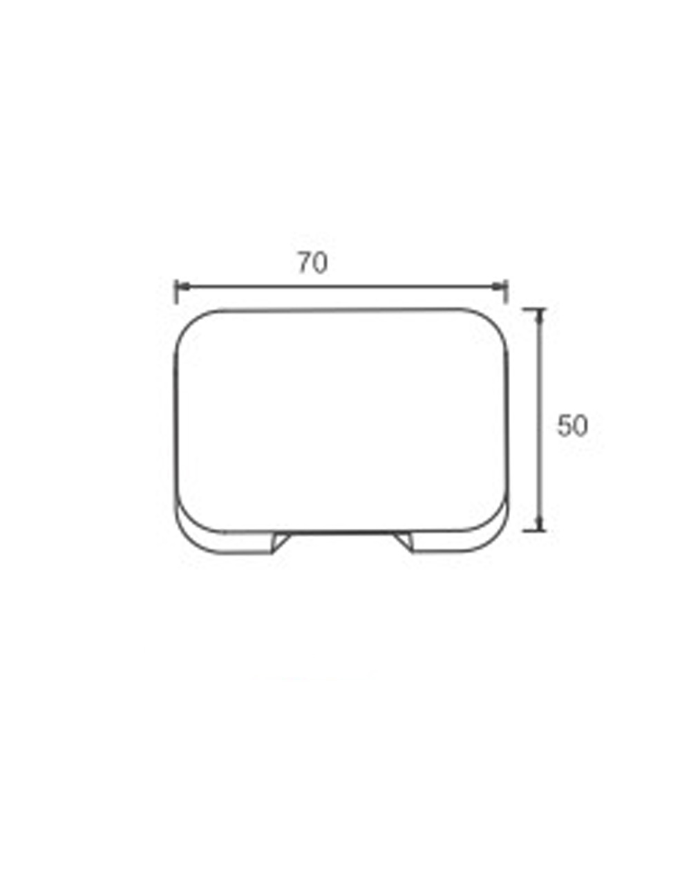 ΦΩΤΙΣΤΙΚΟ ΑΠΛΙΚΑ LED SLIM 70X50X12mm 1W 3000k 65lm IP65 ΠΛΑΣΤΙΚΟ ΛΕΥΚΟ SEASIDE UNIVERSE UNIVERSE – 1-U014748