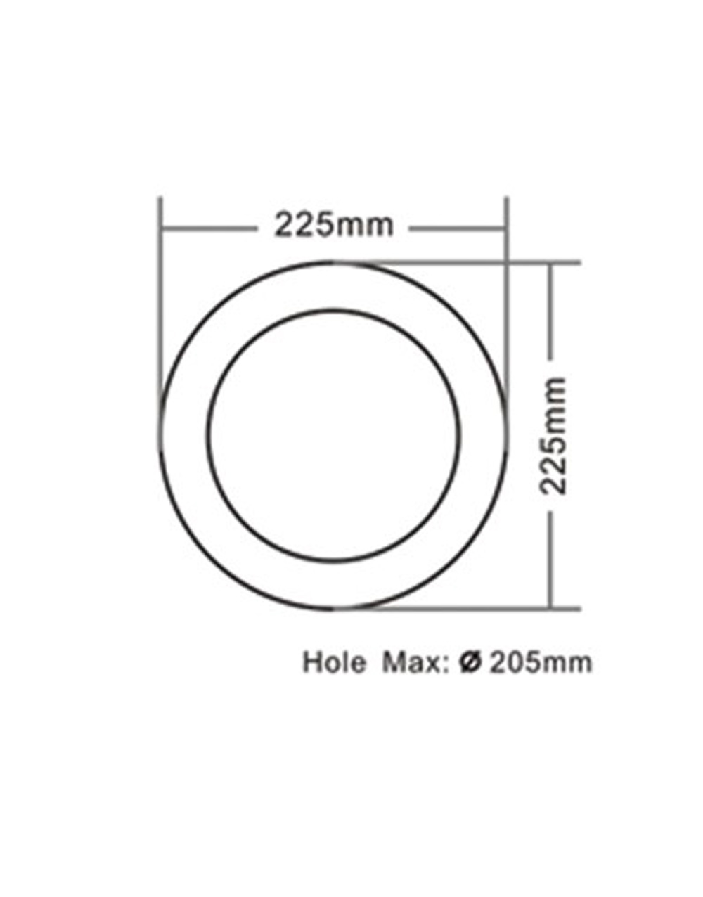 ΦΩΤΙΣΤΙΚΟ LED SLIM ΧΩΝΕΥΤΟ Φ217 18W 3000K-4000K-6000K 1620lm 120° AC85-265V ΑΛΟΥΜΙΝΙΟΥ ΛΕΥΚΟ UNIVERSE UNIVERSE – 1-U014809