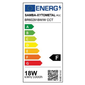 ΦΩΤΙΣΤΙΚΟ LED SLIM ΧΩΝΕΥΤΟ Φ217 18W 3000K-4000K-6000K 1620lm 120° AC85-265V ΑΛΟΥΜΙΝΙΟΥ ΛΕΥΚΟ UNIVERSE UNIVERSE – 1-U014809