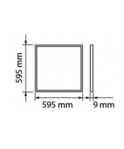 ΦΩΤΙΣΤΙΚΟ PANEL LED 60×60 48W 4000K 5280lm 120° AC100-240V BACKLIGHT ΑΛΟΥΜΙΝΙΟΥ ΛΕΥΚΟ PROFESSIONAL UNIVERSE UNIVERSE – 1-U014847