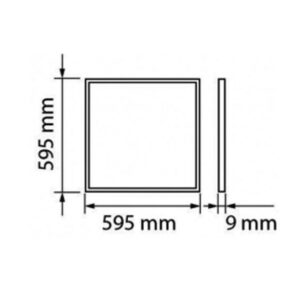 ΦΩΤΙΣΤΙΚΟ PANEL LED 60×60 48W 4000K 5280lm 120° AC100-240V BACKLIGHT ΑΛΟΥΜΙΝΙΟΥ ΛΕΥΚΟ PROFESSIONAL UNIVERSE UNIVERSE – 1-U014847