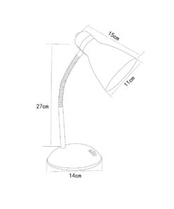 ΦΩΤΙΣΤΙΚΟ ΠΟΡΤΑΤΙΦ ΓΡΑΦΕΙΟΥ E27 MAX 40W ΑΛΟΥΜΙΝΙΟΥ ΛΕΥΚΟ UNIVERSE UNIVERSE – 1-U015288