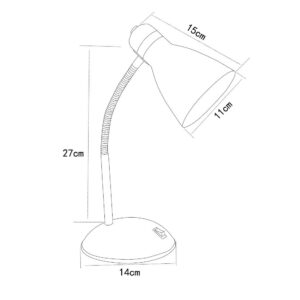 ΦΩΤΙΣΤΙΚΟ ΠΟΡΤΑΤΙΦ ΓΡΑΦΕΙΟΥ E27 MAX 40W ΑΛΟΥΜΙΝΙΟΥ ΜΑΥΡΟ UNIVERSE UNIVERSE – 1-U015295