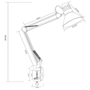 ΦΩΤΙΣΤΙΚΟ ΣΧΕΔΙΑΣΤΗΡΙΟΥ ΓΡΑΦΕΙΟΥ Ε27 MAX 40W ΜΕ ΜΕΓΓΕΝΗ ΑΛΟΥΜΙΝΙΟΥ ΜΑΥΡΟ UNIVERSE UNIVERSE – 1-U015318