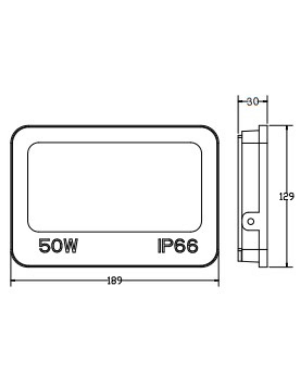 ΠΡΟΒΟΛΕΑΣ LED DOB 50W 3CCT(3000/4000/6500K) 180-265V 4750m 120° IP66 ΑΝΘΡΑΚΙ UNIVERSE UNIVERSE – 1-U016056