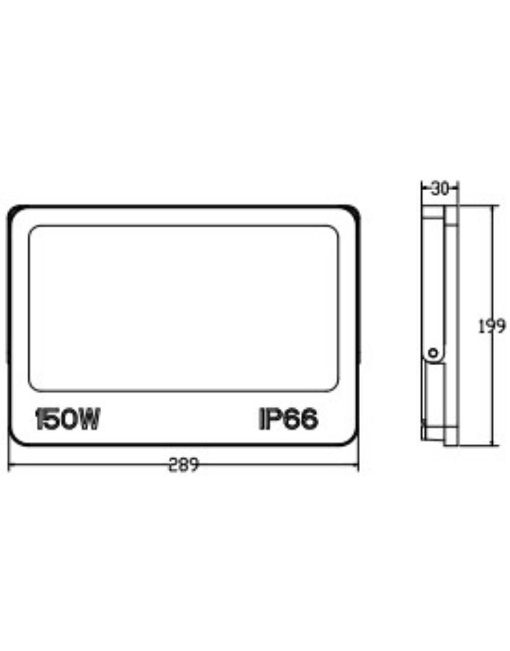 ΠΡΟΒΟΛΕΑΣ LED DOB 150W 3CCT(3000/4000/6500K) 180-265V 14250m 120° IP66 ΑΝΘΡΑΚΙ UNIVERSE UNIVERSE – 1-U016070