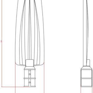 ΦΩΤΙΣΤΙΚΟ ΔΡΟΜΟΥ LED SMD DOB 100W 6500K 180-265V 10000lm 70°x140 IP66 ΑΝΘΡΑΚΙ UNIVERSE UNIVERSE – 1-U016124