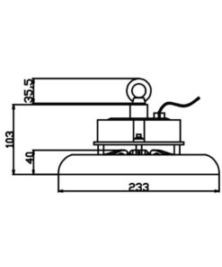 ΚΑΜΠΑΝΑ LED SMD PROFESSIONAL 100W 3CCT(3000/4000/6500K) 100-300V 10000lm 90° IP65 ΑΝΘΡΑΚΙ UNIVERSE UNIVERSE – 1-U016131