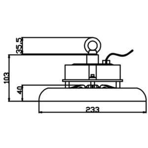 ΚΑΜΠΑΝΑ LED SMD PROFESSIONAL 100W 3CCT(3000/4000/6500K) 100-300V 10000lm 90° IP65 ΑΝΘΡΑΚΙ UNIVERSE UNIVERSE – 1-U016131