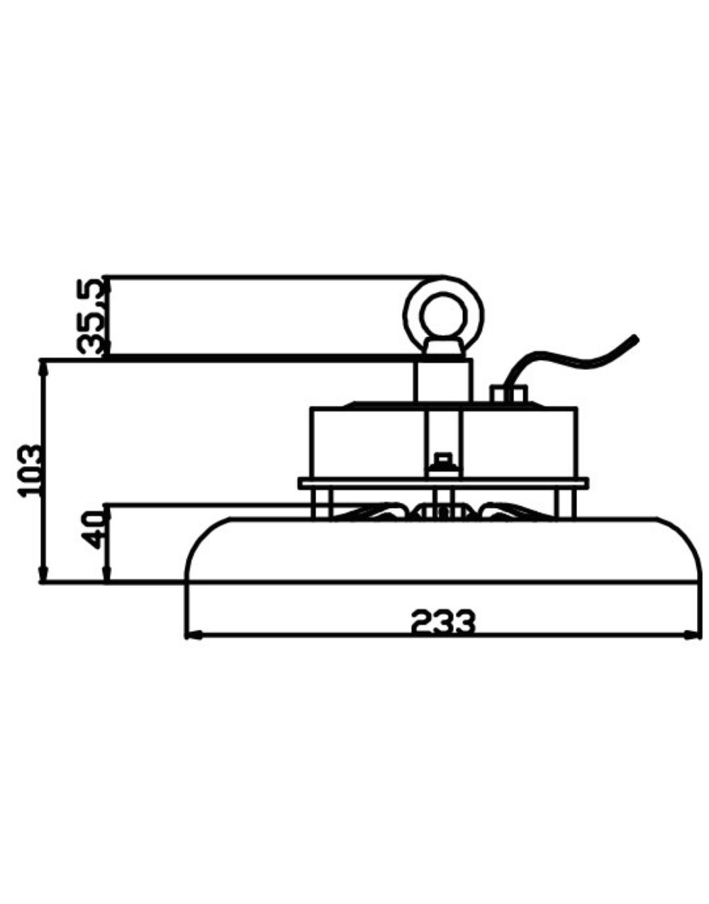 ΚΑΜΠΑΝΑ LED SMD PROFESSIONAL 100W 3CCT(3000/4000/6500K) 100-300V 10000lm 90° IP65 ΑΝΘΡΑΚΙ UNIVERSE UNIVERSE – 1-U016131