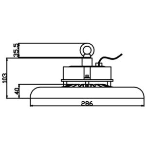 ΚΑΜΠΑΝΑ LED SMD PROFESSIONAL 150W 3CCT(3000/4000/6500K) 100-300V 15000lm 90° IP65 ΑΝΘΡΑΚΙ UNIVERSE UNIVERSE – 1-U016148