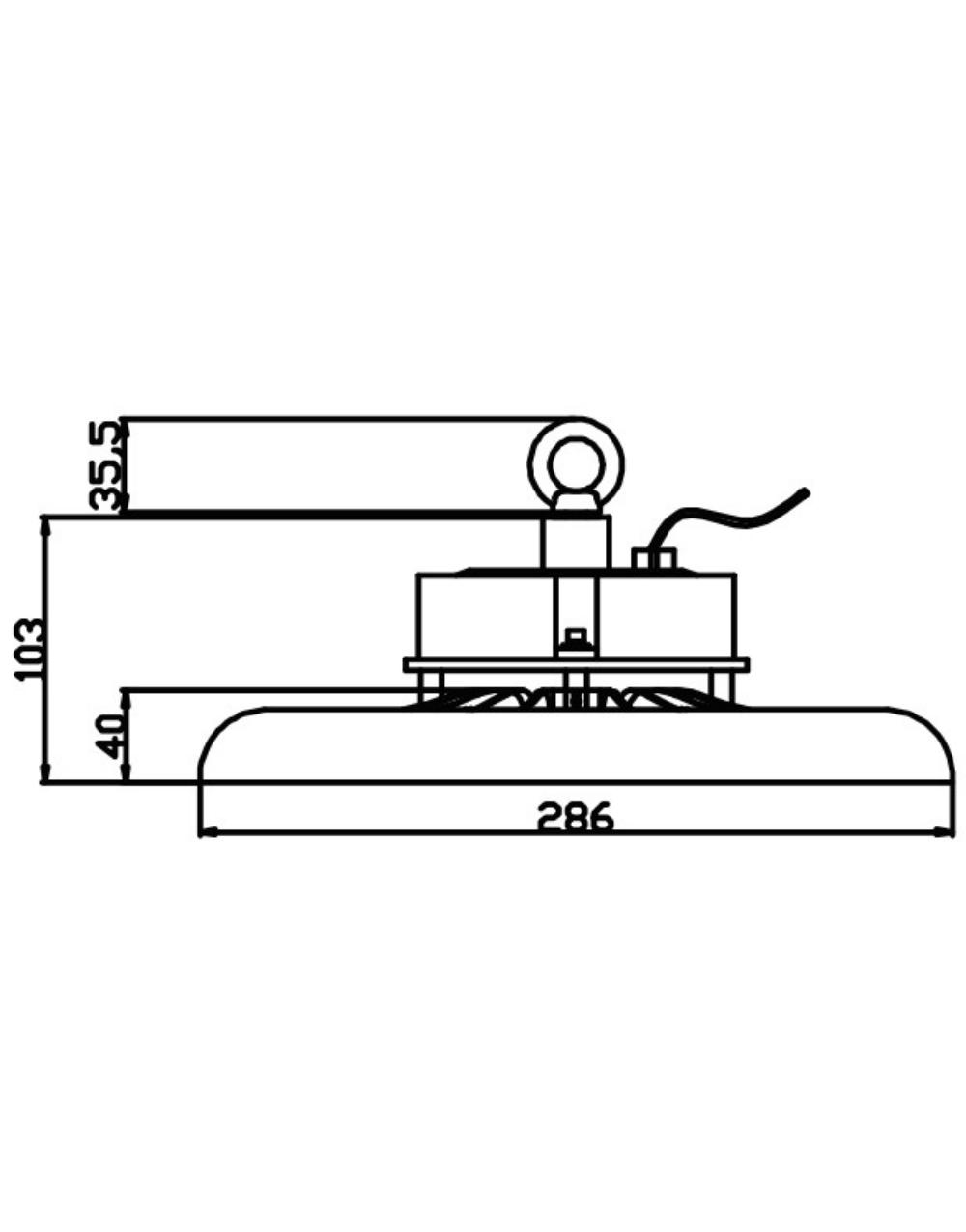 ΚΑΜΠΑΝΑ LED SMD PROFESSIONAL 150W 3CCT(3000/4000/6500K) 100-300V 15000lm 90° IP65 ΑΝΘΡΑΚΙ UNIVERSE UNIVERSE – 1-U016148