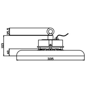 ΚΑΜΠΑΝΑ LED SMD PROFESSIONAL 200W 3CCT(3000/4000/6500K) 100-300V 20000lm 90° IP65 ΑΝΘΡΑΚΙ UNIVERSE UNIVERSE – 1-U016155