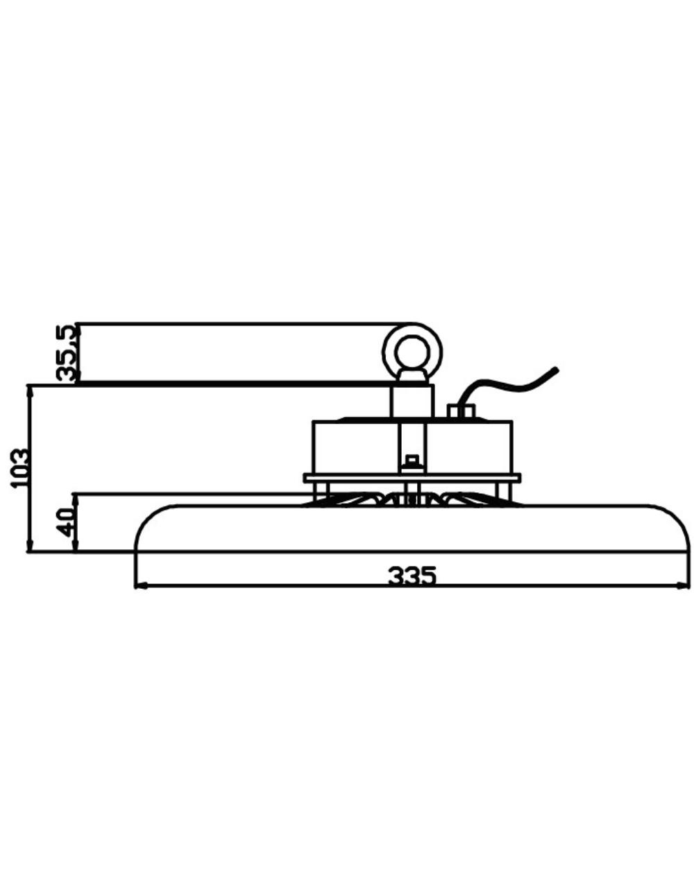 ΚΑΜΠΑΝΑ LED SMD PROFESSIONAL 200W 3CCT(3000/4000/6500K) 100-300V 20000lm 90° IP65 ΑΝΘΡΑΚΙ UNIVERSE UNIVERSE – 1-U016155