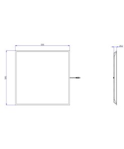 ΦΩΤΙΣΤΙΚΟ PANEL LED 60×60 40W 3CCT (3000/4000/6500K) 4800lm 120° AC220-240V SELVE DRIVER EAGLERISE ΑΛΟΥΜΙΝΙΟΥ ΛΕΥΚΟ PROFESSIONAL UNIVERSE – 1-U016223
