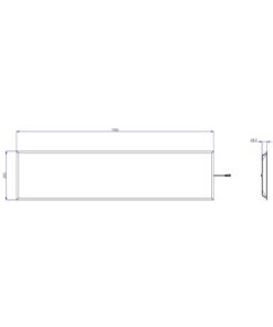ΦΩΤΙΣΤΙΚΟ PANEL LED 120×30 40W 3CCT (3000/4000/6500K) 4800lm 120° AC220-240V SELVE DRIVER EAGLERISE ΑΛΟΥΜΙΝΙΟΥ ΛΕΥΚΟ PROFESSIONA UNIVERSE – 1-U016230