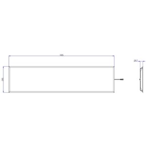 ΦΩΤΙΣΤΙΚΟ PANEL LED 120×30 40W 3CCT (3000/4000/6500K) 4800lm 120° AC220-240V SELVE DRIVER EAGLERISE ΑΛΟΥΜΙΝΙΟΥ ΛΕΥΚΟ PROFESSIONA UNIVERSE – 1-U016230