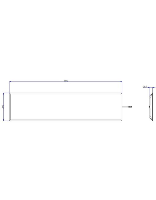ΦΩΤΙΣΤΙΚΟ PANEL LED 120×30 40W 3CCT (3000/4000/6500K) 4800lm 120° AC220-240V SELVE DRIVER EAGLERISE ΑΛΟΥΜΙΝΙΟΥ ΛΕΥΚΟ PROFESSIONA UNIVERSE – 1-U016230