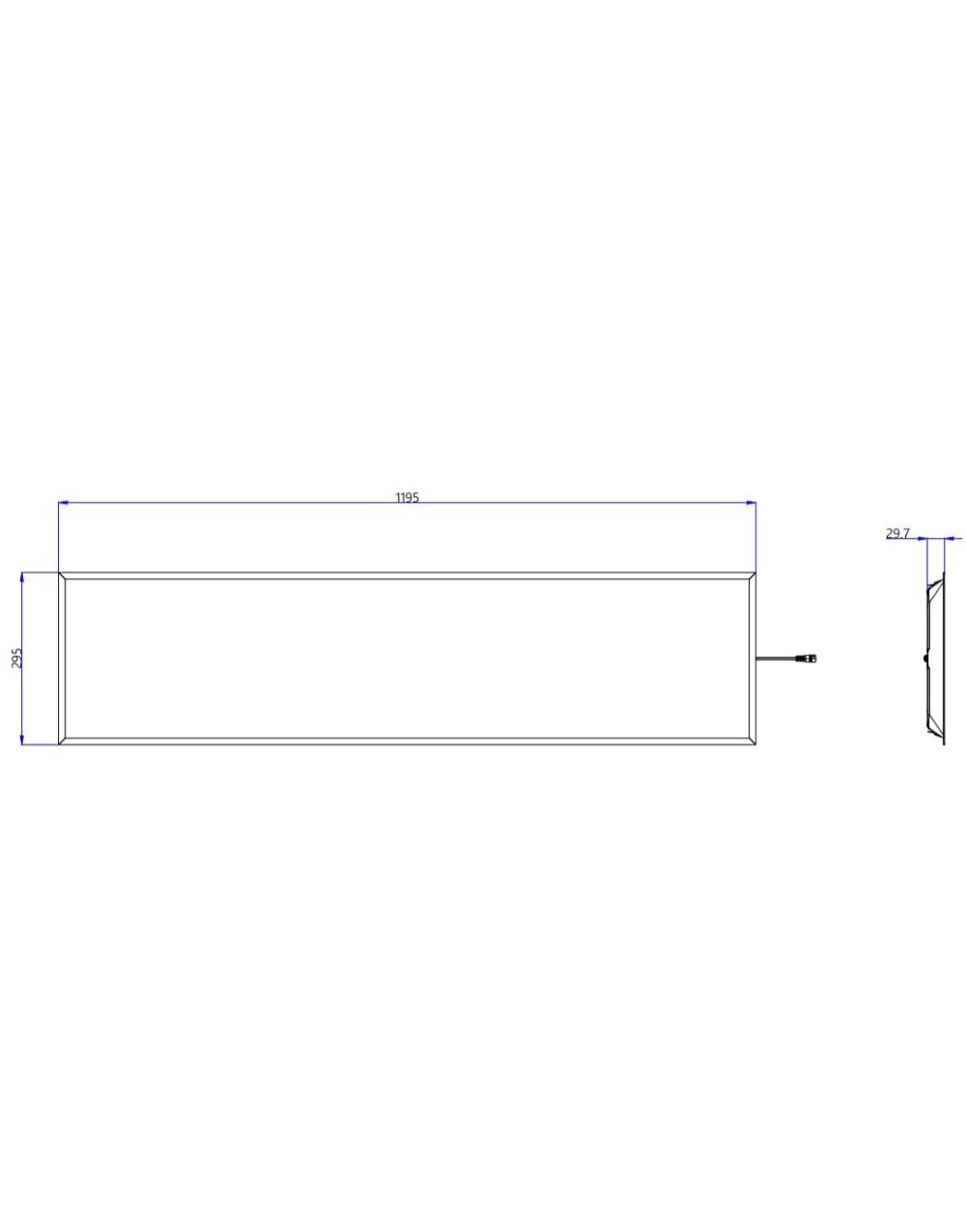 ΦΩΤΙΣΤΙΚΟ PANEL LED 120×30 40W 3CCT (3000/4000/6500K) 4800lm 120° AC220-240V SELVE DRIVER EAGLERISE ΑΛΟΥΜΙΝΙΟΥ ΛΕΥΚΟ PROFESSIONA UNIVERSE – 1-U016230