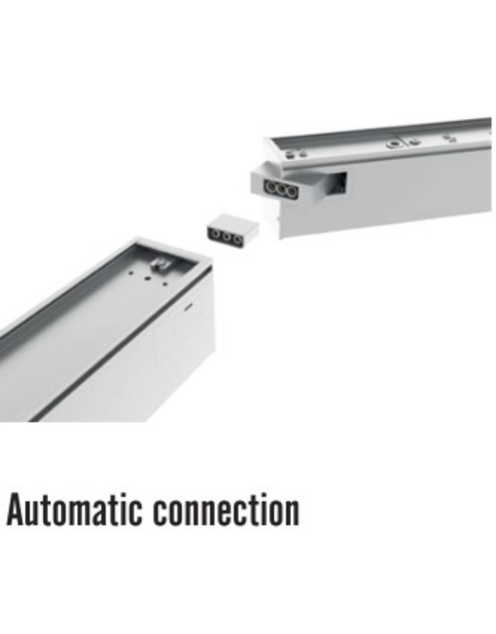 MODULAR ΓΡΑΜΜΙΚΟ ΦΩΤΙΣΤΙΚΟ LED 600x55x55 20W 3CCT (3000/4000/6500 K) 2400lm AC170-265V AΛΟΥΜΙΝΙΟΥ ΛΕΥΚΟ UNIVERSE UNIVERSE – 1-U016315