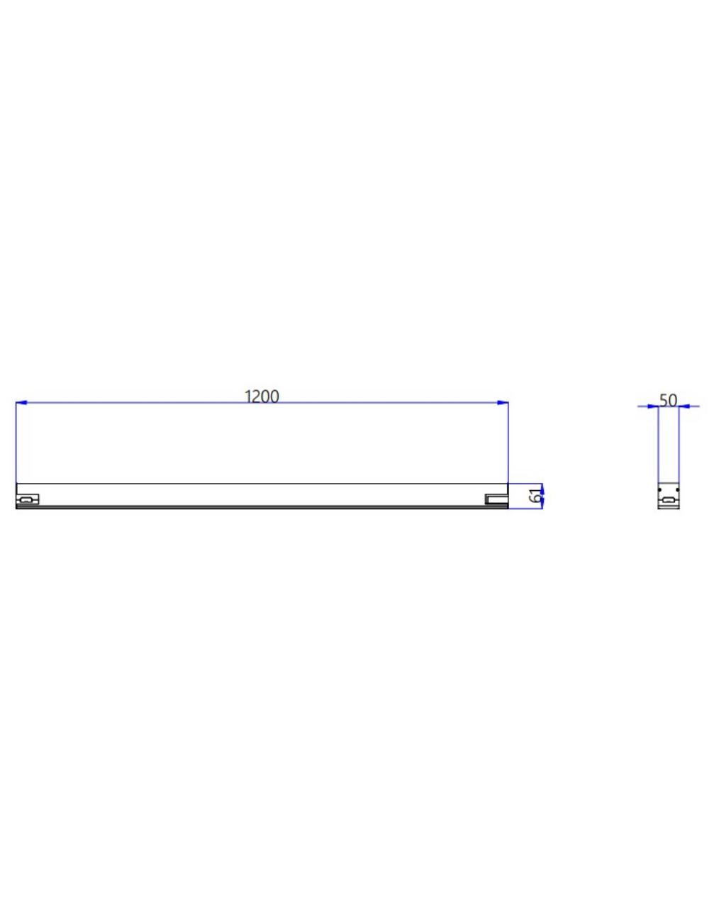 MODULAR ΓΡΑΜΜΙΚΟ ΦΩΤΙΣΤΙΚΟ LED 1200x55x55 40W 3CCT (3000/4000/6500 K) 4800lm AC170-265V AΛΟΥΜΙΝΙΟΥ ΛΕΥΚΟ UNIVERSE UNIVERSE – 1-U016322