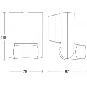 MOTION DETECTOR IS 130-2 WHITE STEINEL – 1-ST660314