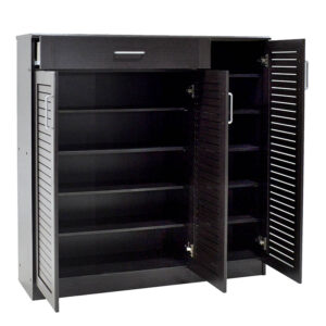 Παπουτσοθήκη-ντουλάπι SANTE pakoworld 30 ζεύγων χρώμα wenge 120x37x123εκ – 123-000004