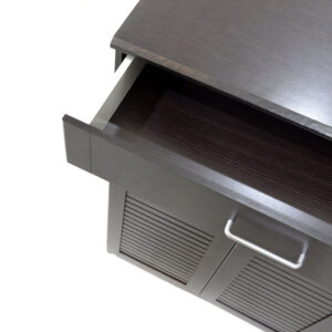 Παπουτσοθήκη-ντουλάπι SANTE pakoworld 30 ζεύγων χρώμα wenge 120x37x123εκ – 123-000004