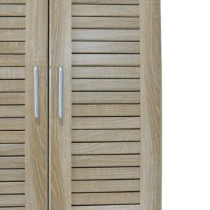 Παπουτσοθήκη-ντουλάπα SANTE pakoworld 21 ζεύγων χρώμα sonoma 60x37x183εκ – 123-000005