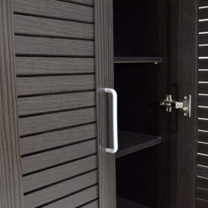 Παπουτσοθήκη-ντουλάπα SANTE pakoworld 21 ζεύγων χρώμα wenge 60x37x183εκ – 123-000006